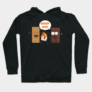 Group Hug Funny Smores Chocolate Marshmallow Camping S'mores Hoodie